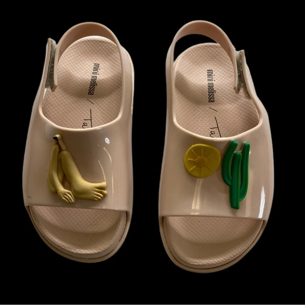 Mini Melissa Cloud Sandal + Tarsila do Amaral BB Light Pink, size 10